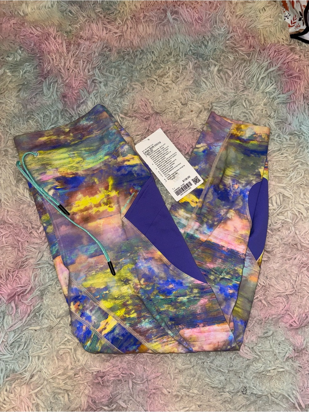Lululemon High Rise Leggings Multi-Color Size 10 New With Tags